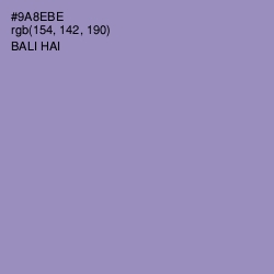 #9A8EBE - Bali Hai Color Image